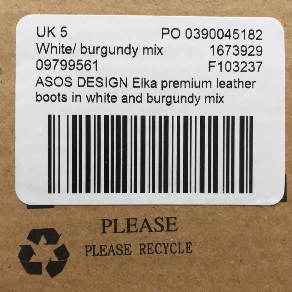 BNIB • ASOS • Two-Tone Leather Ankle Boots - Picture 7 of 15